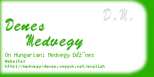 denes medvegy business card